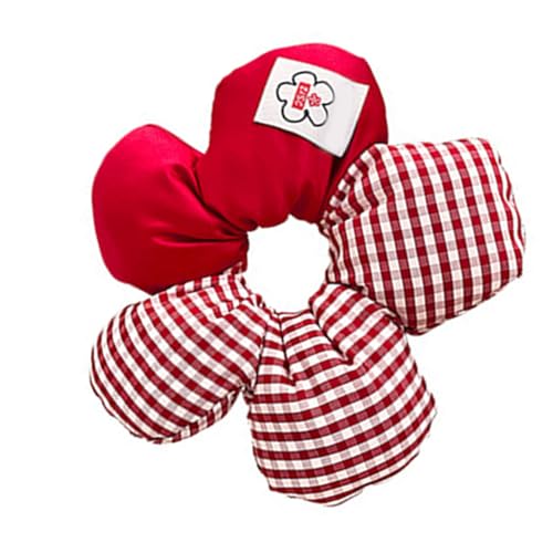 Modisches großes Blumen-Haargummi, übertriebenes gestreiftes Blumenhaar, Krawatte, Kopfbedeckung, Pferdeschwanz-Halter für Partys von Azxcvbnm