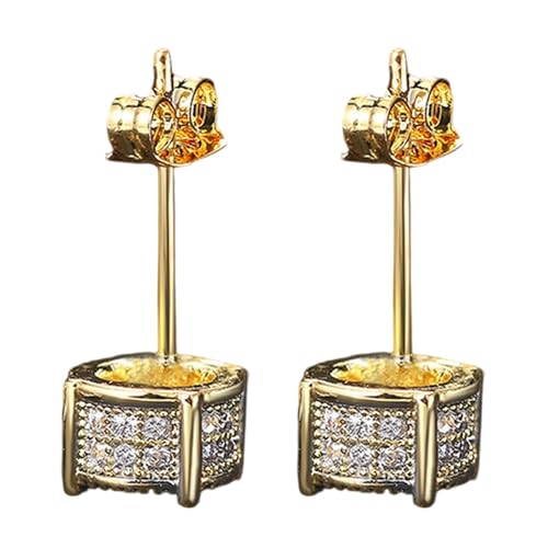 Schimmernde Runde Ohrstifte Schillernde Kupfertextur Ohrringe Stilvoller Ohrschmuck Für Jeden Anlass Mode Liebhaber Funkeln von Azxcvbnm