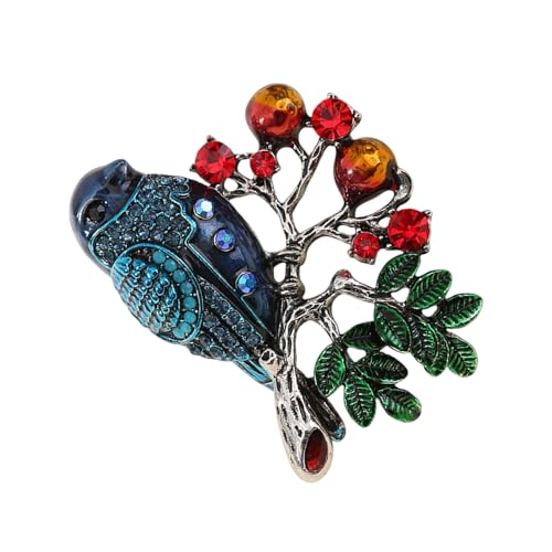 Vogel Auf Der Zweigbrosche Mit Kristallen Und Lebhafter Emaillierter Detaillierter Modestift Accessoire Für Kleidermantel Schimmernde Legierungsvogel Brosche Vogel Auf Der Zweigbrosche Mit Kristallen Und Lebhafter Emaillierter Detaillierter Modestift Accessoire Für Kleidermantel Schimmernde Legierungsvogel Brosche von Azxcvbnm