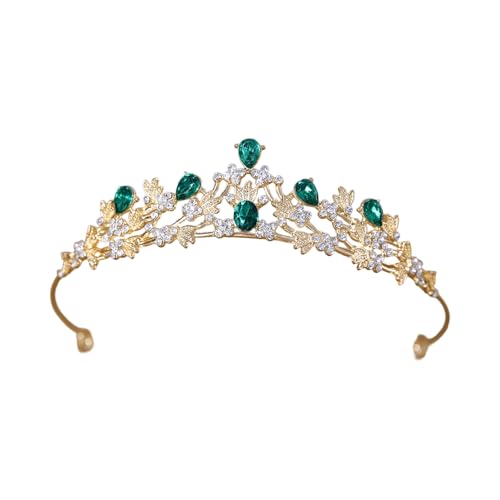 Zarte Strasssteine ​​Hochzeitskrone Komfortable Wege Legierung Textur Geeignet Für Empfänge von Azxcvbnm