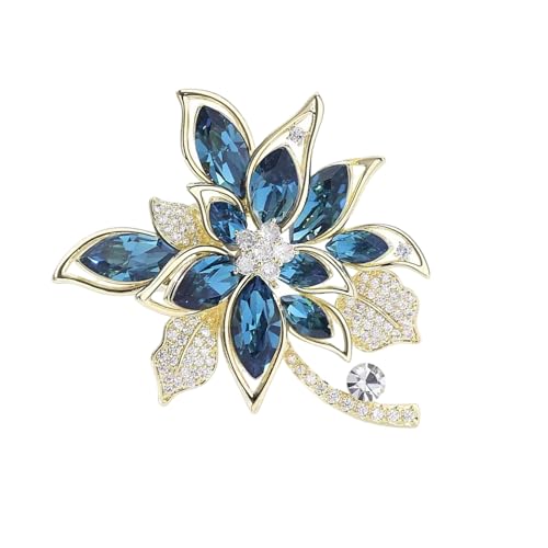 Zarter Kristallblumenstift Leichter Kirsitschmuck Für Professionelle Kleidung Abendveranstaltung Und Freizeitverschleiß Kristallblütenstift Für Outfits von Azxcvbnm