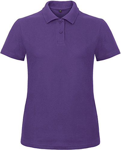 B&C: Ladies` Piqué Polo Shirt ID.001 Women PWI11, Größe:M;Farbe:Purple von B+C