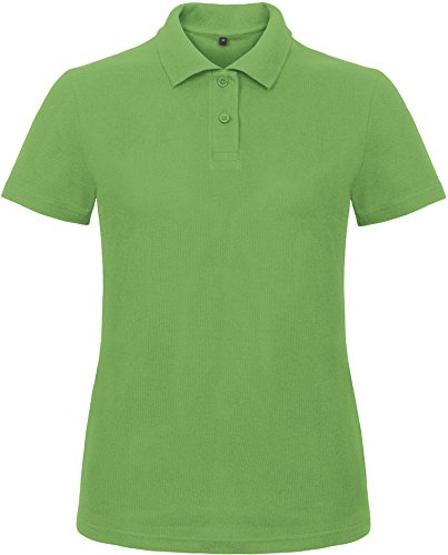 B&C: Ladies` Piqué Polo Shirt ID.001 Women PWI11, Größe:M;Farbe:Real Green von B+C