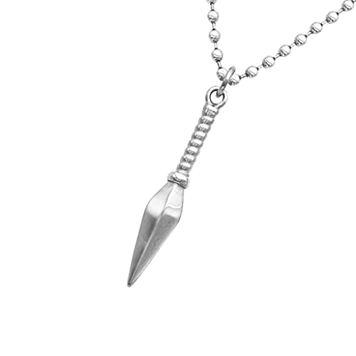 B Baosity Kühle Pyramide Anhänger Perlen Kette Neuheit Halskette, Silber von B Baosity