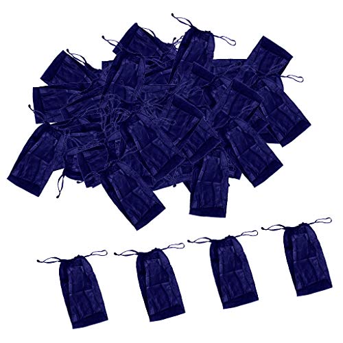 100 Stück Einweg String Tanga für Herren Damen, Blau, einzeln verpackt, hautfreundliches Vlies - Blau von B Blesiya