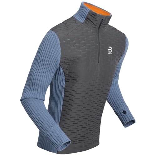 B DÆHLIE Daehlie Herren Funktionsshirt Langarmshirt Half Zip Comfy 2.0, Farbe:Hellblau, Artikel:-23950 Elemental Blue, Größe:L von B DÆHLIE