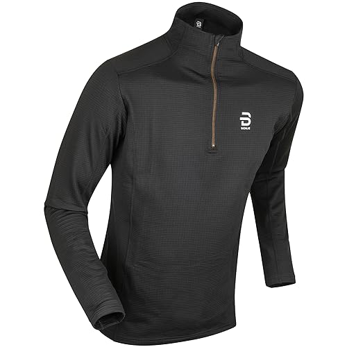 B DÆHLIE Daehlie Herren Half Zip Grid Longsleeve, Black, XXL von B DÆHLIE