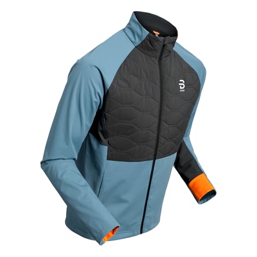 B DÆHLIE Daehlie Herren Skijacke Langlaufjacke Funktionsjacke Jacket Challenge 2.0, Farbe:Taubenblau, Artikel:-23950 Elemental Blue, Größe:M von B DÆHLIE