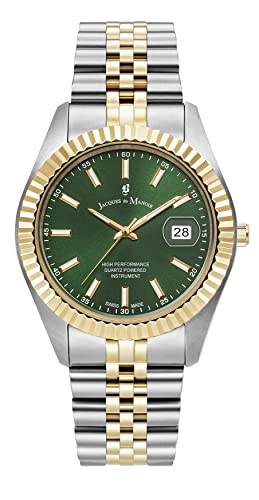 Jacques Du Manoir Damen Analog Schweizer Quarzwerk Uhr mit Edelstahl Armband JWN01703 von B JACQUES DU MANOIR