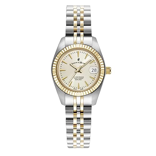 Jacques Du Manoir Damen Analog Uhr mit Edelstahl Armband JWL02102 von B JACQUES DU MANOIR