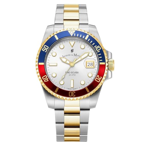 Jacques Du Manoir Herren Analog Uhr mit Edelstahl Armband JWG02704 Jacques Du Manoir Herren Analog Uhr mit Edelstahl Armband JWG02704 von B JACQUES DU MANOIR
