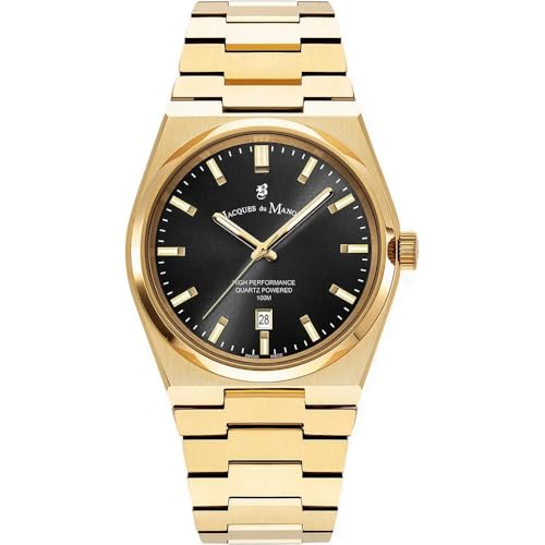 Jacques Du Manoir Herren Analog Uhr mit Edelstahl Armband JWG03504 von B JACQUES DU MANOIR