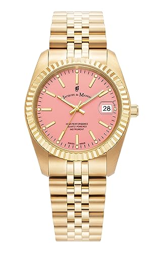 Jacques Du Manoir Herren Analog Uhr mit Edelstahl Armband JWL02903 von B JACQUES DU MANOIR