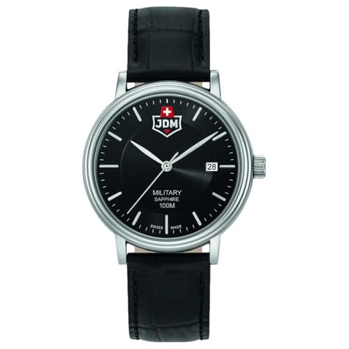 Jacques du Manoir Herren Analog Uhr mit Leder Armband JDM-WG004-07 von B JACQUES DU MANOIR
