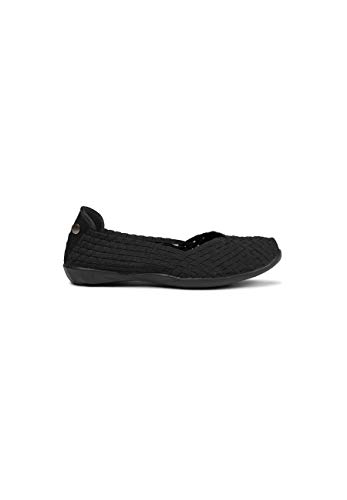 B M BERNIE MEV NEW YORK Catwalk Flat Balerina mit Memory Foam für Damen, schwarz - Schwarz - Größe: 37 EU von B M BERNIE MEV NEW YORK