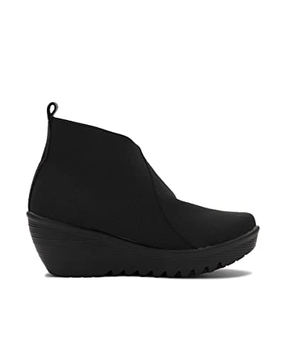 B M BERNIE MEV NEW YORK Damen-Stiefel mit Keilabsatz und Innensohle aus Memory-Schaum, Schwarz , 39 EU von B M BERNIE MEV NEW YORK