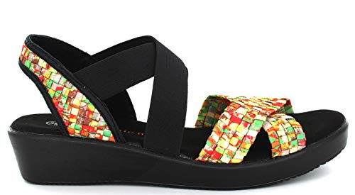 B M BERNIE MEV NEW YORK Women's Lisa Sandale mit Memory-Schaum, Zitrus, 39 EU von B M BERNIE MEV NEW YORK
