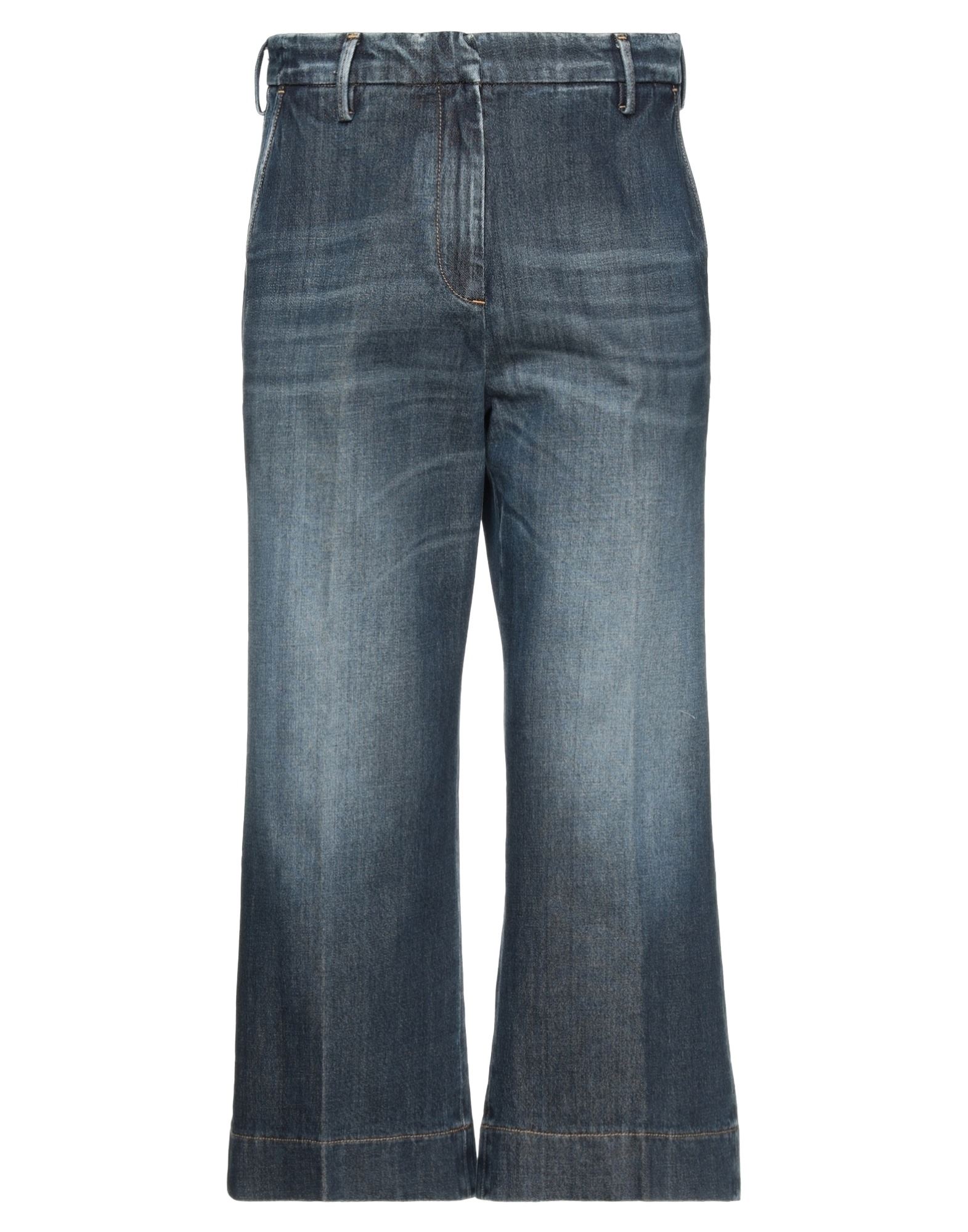B SETTECENTO Cropped Jeans Herren Blau von B SETTECENTO