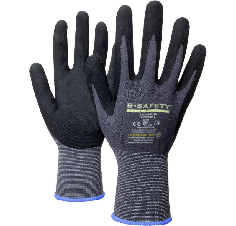 B-Safety Arbeitshandschuhe B-SAFETY ClassicLine Nitril HS-101004-7 Nitril Arbeitshandschuh Größe von B-Safety