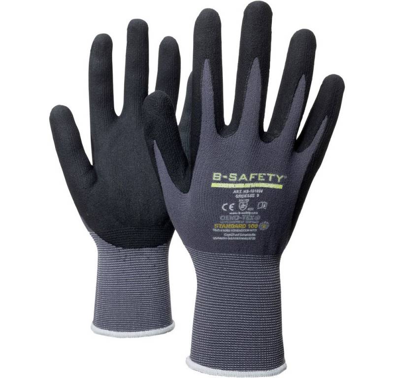 B-Safety Arbeitshandschuhe B-SAFETY ClassicLine Nitril HS-101004-9 Nitril Arbeitshandschuh Größe von B-Safety