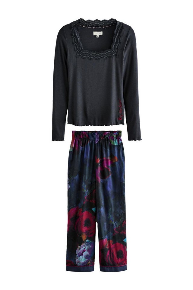 B by Ted Baker Pyjama B by Ted Baker gerippter Schlafanzug aus Satin (2 tlg) von B by Ted Baker