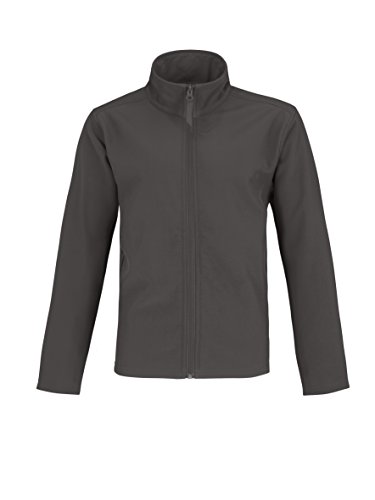 B&C Softshelljacke ID 701 Gr. L/41/42", Dunkelgrau/Neon-Orange-Futter. von B&C Collecton