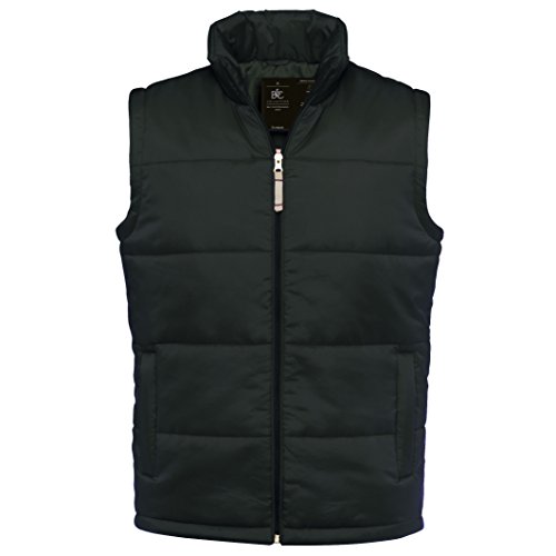 B&C Collection Bodywarmer Ärmellose gepolsterte wasserdichte Nylonweste - Schwarz (3XL) von B&C