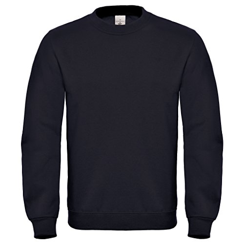 B&C Crew Neck Sweatshirt Pullover - WUI20, Größe:3XL, Farbe:Black von B&C