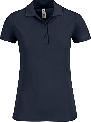 B&C Damen Polo Safran Timeless PW457 Navy M von B&C