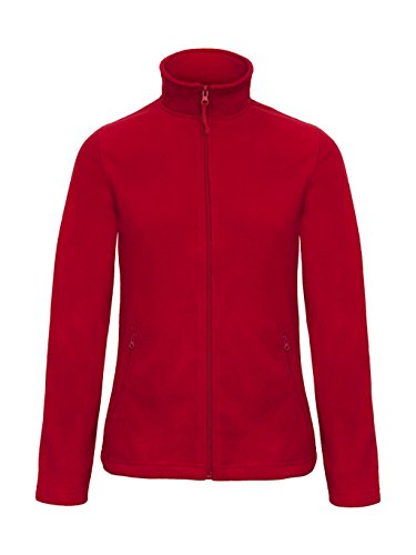 B&C Damen Sweatjacke Micro Fleece Full Zip Rot Red XL von B&C