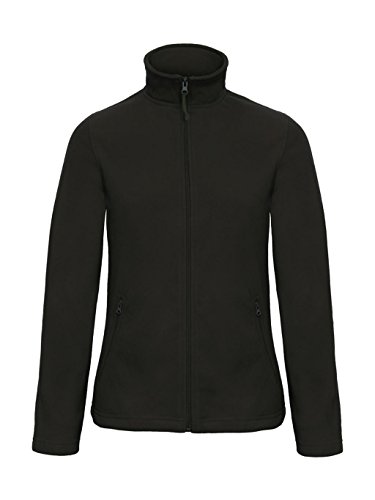 B&C Damen Sweatjacke Micro Fleece Full Zip Schwarz Black XS von B&C