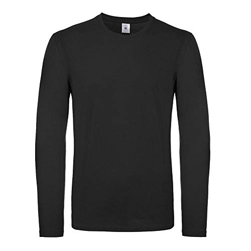 B&C - #E150 Long Sleeve/Black, L von B&C
