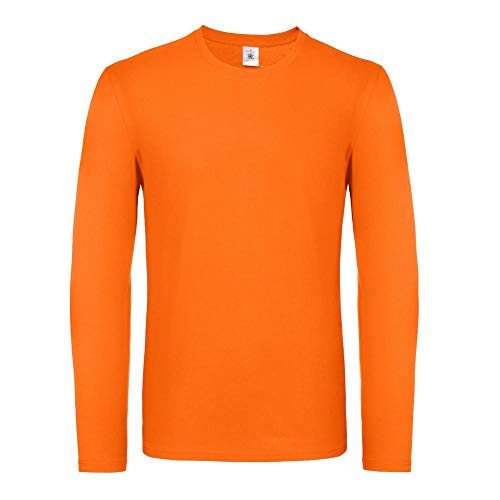 B&C - #E150 Long Sleeve/Orange, L von B&C