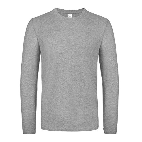 B&C - #E150 Long Sleeve/Sport Grey, M von B&C