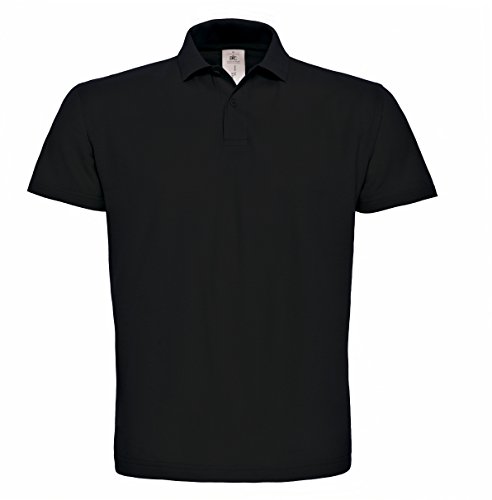 B&C Herren Id.001 Polo Shirt PUI10 Black 4XL von BC