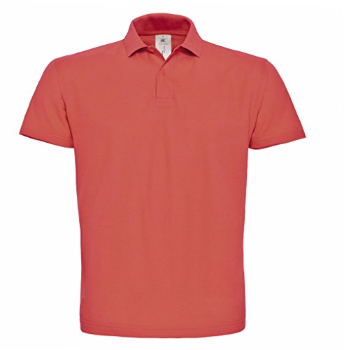 B&C Herren Id.001 Polo Shirt PUI10 Pixel Coral 3XL von BC