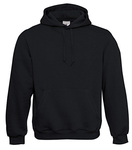 B&C - Kapuzen-Sweatshirt 'Hooded Sweat' / Black, S von B&C