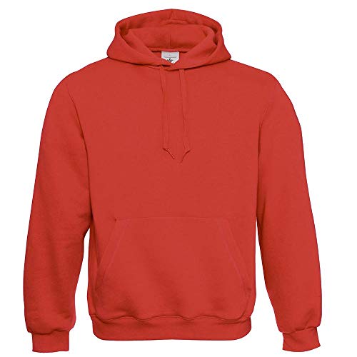 B&C - Kapuzen-Sweatshirt 'Hooded Sweat' / Red, XS von B&C