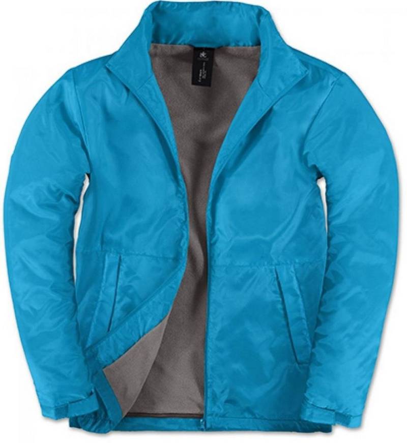 B&C Kapuzensweatjacke Herren Multi-Active Jacke mit versteckter Kapuze von B&C