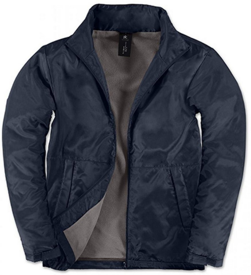 B&C Kapuzensweatjacke Herren Multi-Active Jacke mit versteckter Kapuze von B&C