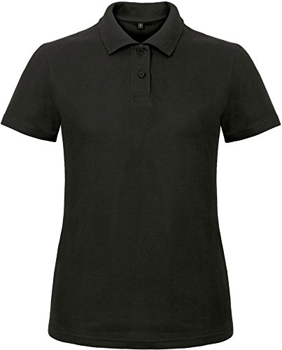 B&C Ladies Piqué Damen Polo Shirt - PWI11, Größe:L, Farbe:Black von B&C