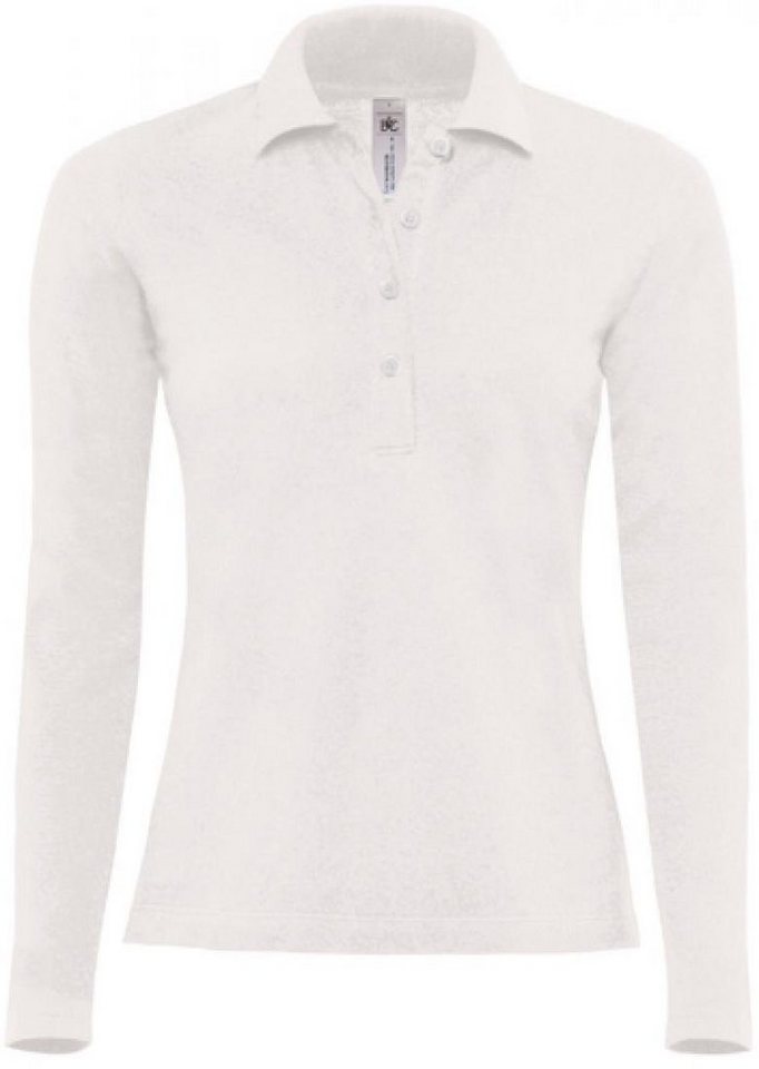 B&C Langarm-Poloshirt Poloshirt Safran Pure Longsleeve / Women von B&C