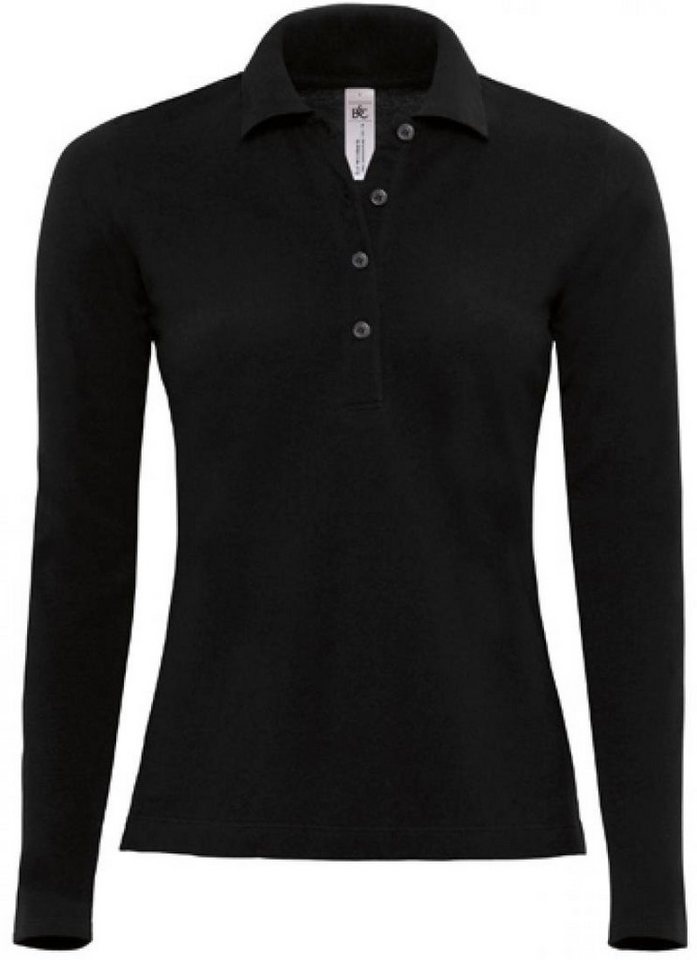B&C Langarm-Poloshirt Poloshirt Safran Pure Longsleeve / Women von B&C