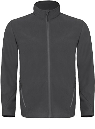 B&C Micro Fleece Jacke 'Coolstar' Coolstar Men [FM717] M,Steel Grey von BC