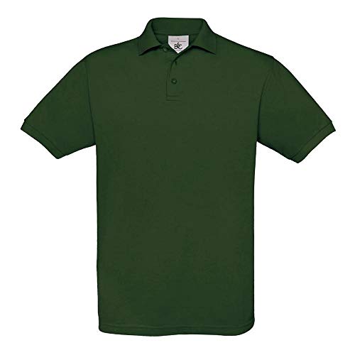 B&C - Piqué Poloshirt 'Safran' M,Bottle Green von B&C