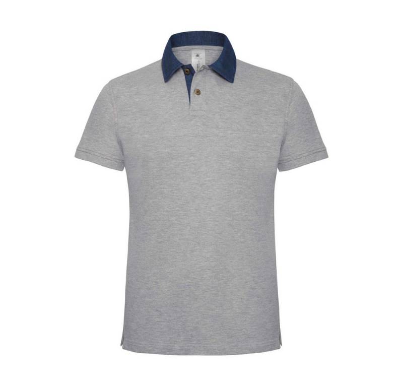 B&C Poloshirt Baumwolle Herren Modern Slim Fit Polohemd S von B&C