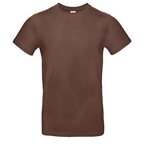 B&C - Single Jersey Herren T-Shirt #E190 / Chocolate, 3XL von B&C