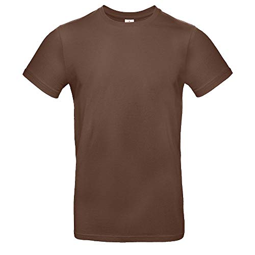 B&C - Single Jersey Herren T-Shirt #E190 / Chocolate, M von B&C