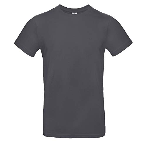 B&C - Single Jersey Herren T-Shirt #E190 / Dark Grey, 3XL von B&C