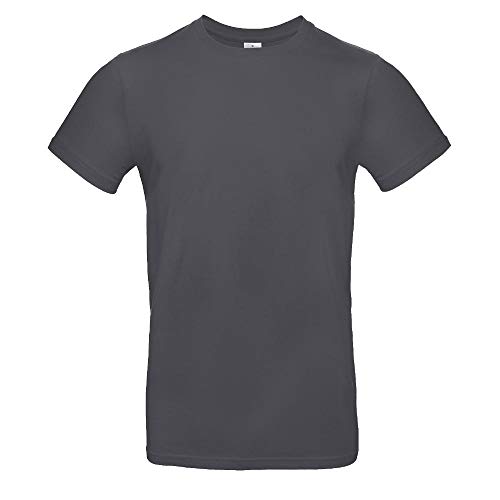 B&C - Single Jersey Herren T-Shirt #E190 / Dark Grey, L von B&C